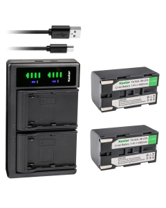 Kastar 2-Pack SB-L320 Battery and LTD2 USB Charger Replacement for Samsung SB-L160 SBL160, SB-L320 SBL320, SB-L480 SBL480, SB-L110A SBL110A (NOT Compatible SB-L110) Battery, Medion MD9014, VP-SCD55
