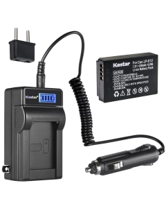 Kastar 1-Pack LP-E12 Battery and LCD AC Charger Compatible with Canon LP-E12 LPE12 Battery, Canon LC-E12 LC-E12E Charger, Canon EOS 100D, EOS M, EOS M2, EOS M10, EOS M50 Digital Cameras