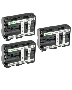 Kastar 3-Pack Battery NP-FM500HN 7.4V 2400mAh Replacement for Sony Camera DSLR-A200, DSLR-A200K, DSLR-A200W, DSLR-A200WB, DSLR-A300, α300, Alpha A300, DSLR-A300K, DSLR-A300K/N, DSLR-A300X, DSLR-A350