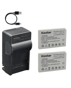 Kastar 2-Pack Battery and AC & USB-C Charger, Compatible with Sanyo DB-L40 DB-L40AU for Xacti DMX-HD1 HD1A HD2 HD700 HD800 and VPC-HD1 HD2 HD700 HD800