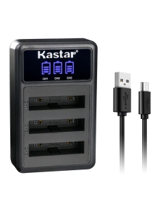Kastar EN-EL5 LCD Triple USB Battery Charger Compatible with Nikon Coolpix 3700, Coolpix 4200, Coolpix 5200, Coolpix 5900, Coolpix 7900, Coolpix P3, Coolpix P4, Coolpix P80, Coolpix P90 Cameras