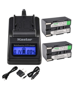 Kastar Fast Charger + Battery 2x for Samsung SB-L320 & Samsung SC-L520 530 550 600 610 630 650 700 710 750 770 810 VP-W75D VM-B5700 VM-C170 VM-C300 VM-C3700 VP-W80 VP-W80U VP-W87 VP-W87D VP-W90 VP-W97