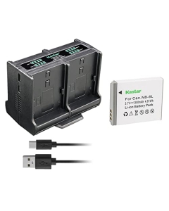 Kastar 1-Pack Battery and Quadruple Charger Compatible with Lecran FHD 1080P 36.0 Mega Pixels Vlogging Camera, Lecran FHD 2.7K 44.0 Mega Pixels Vlogging Camera, Compact Portable Mini Cameras