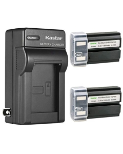 Kastar 2-Pack EN-EL1 Battery and AC Wall Charger Replacement for Portable Hand Held Slit Lamp