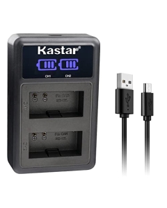 Kastar NB-10L LED2 USB Battery Charger Compatible with Canon NB-10L NB10L, NB-10LH NB10LH Battery, Canon CB-2LC Charger, Canon G1X G3X G15 G16 SX40HS SX50HS SX60HS Camera