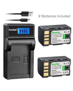 Kastar Battery (X2) & Slim LCD Charger for BN-VF815 BNVF815