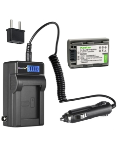 Kastar 1-Pack NP-FP50 / FP51 Battery and LCD AC Charger Compatible with Sony DCR-SR30, DCR-SR40, DCR-SR50, DCR-SR60, DCR-SR70, DCR-SR80, DCR-SR90, DCR-SR100, HDR-HC3, HDR-HC3E Camcorders