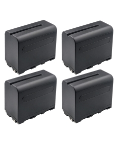Kastar NP-F960 / NP-F970 Battery 4-Pack Replacement for Feelworld F5 5.7 INCH SMALL DSLR CAMERA FIELD MONITOR, S55 5.5 INCH CAMERA, F6 PLUS 5.5 INCH SMALL TOUCH SCREEN 3D LUT CAMERA DSLR FIELD MONITOR