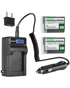 Kastar 2-Pack EN-EL15b Battery and LCD AC Charger Compatible with Nikon D7000, D7100, D7200, D7500 Digital Camera, Nikon MB-D11, MB-D12, MB-D14, MB-D15, MB-D16, MB-D18 Battery Grip
