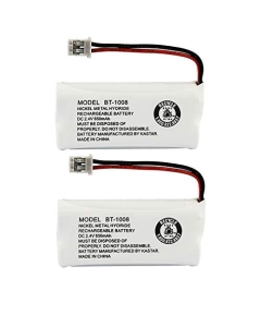 Kastar 2-Pack Battery Replacement for Uniden BT-1008 BT-1016 BT-1019 BT-1021 BT-1025 BBTG0645001 BBTG0734001 BBTG0847001 65AAAH2BMS Radio Shack 23-596 23-931 23931 43-221 43221 43-223 43223 43-269