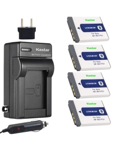 Kastar Battery (4-Pack) and Charger for Sony NP-BD1, NP-FD1, BC-CSD and Cyber-shot DSC-G3, DSC-T2, DSC-T70, DSC-T75, DSC-T77, DSC-T90, DSC-T200, DSC-T300, DSC-T500, DSC-T700, DSC-T900, DSC-TX1 Cameras