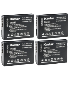Kastar 4-Pack BP-DC7 Battery Replacement for Leica BP-DC7 BP-DC7-E Battery, Leica BC-DC7 BC-DC7-E Charger, Leica V-LUX 20 V-LUX 30 V-LUX 40 Digital Camera