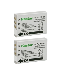 Kastar FNP-95 Battery 2-Pack Replacement for Fujifilm FinePix X-S1, Fujifilm XF10, FinePix F30, FinePix F31FD, FinePix Real 3D W1, FinePix X30, FinePix X70 Camera