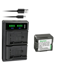 Kastar 1-Pack VW-VBG130 Battery and LTD2 USB Charger Replacement for Panasonic SDR-H40P, SDR-H41, SDR-H48GK, SDR-H50, SDR-H60, SDR-H60S, SDR-H60P, SDR-H68GK, SDR-H79, SDR-H79K, SDR-H79P, SDR-H80