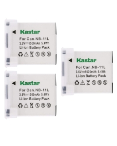 Kastar NB-11L Battery 3X for Canon IXUS 190 IXUS 240 HS IXUS 265 HS IXUS 285 HS and Canon A2300 A2400 is A2500 A2600 A3400 is A3500 is A4000 is A4050 is, SX400 is SX410 is SX420 is