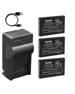 Kastar 3-Pack Battery and AC & USB-C Charger, Compatible with BP-244 Series, for URC MX-980 MX-990 TRC-1080 NEC DT330 Icom IC-RX7 Baofeng UV-3R Yaesu VX-2 Panasonic WX Systems