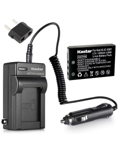 Kastar Charger with Car Adapter and Battery for Kodak KLIC-5001 Kodak EasyShare Camera DX7630, Kodak EasyShare DX7790, Kodak EasyShare Z760 Zoom, Kodak EasyShare Z7590 Zoom as Sanyo DB-L50