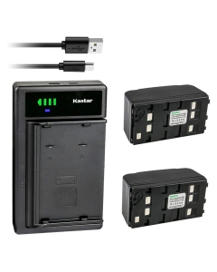 Kastar 2-Pack Battery and Smart USB Charger Replacement for RCA AUTOSHOT CC-1000 CC-1650 CC-174 CC-176 CC-178 CC-180 CC-187 CC-188 CC-190 CC-6251 PSC15 PSC-15 PSC15C PSC-15C PSC2 PSC-2 PSC20