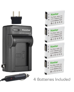 Kastar Battery (4-Pack) and Charger Kit for Samsung SLB-11A and Samsung WB600 WB650 WB700 WB1000 WB2000 CL65 CL80 EX1 HZ25W HZ30W HZ35W HZ50W ST1000 ST5000 ST5500 TL240 TL320 TL350 TL500 Cameras