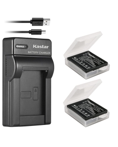 Kastar Battery X2 Slim USB Charger Replacement for Fujifilm NP-70 FNP-70 Fuji FinePix F20, F20 Zoom, F40fd, F45fd, F47fd and Leica D-LUX3, Leica C-LUX 1, Leica D-LUX2, Ricoh Caplio R3, Ricoh Caplio GR