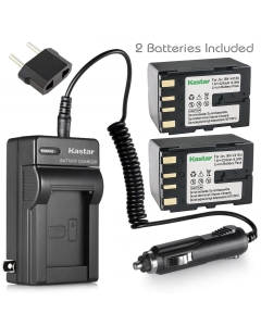 Kastar Battery (X1) & AC Travel Charger for JVC BN-V428, V428U, V408, V408-H, V408U, BN-V416, V416-H, V416U, BN-V438U and JVC CU-VH1, JY-HD10, JY-VS200, GR-D2000, GR Series GR-D2000 Video Camcorder