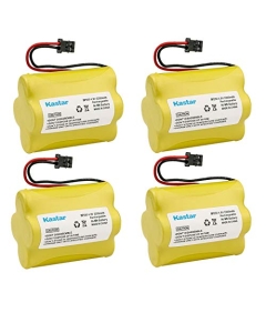 Kastar 4-Pack 4.8V 2200mAh Ni-MH Battery Replacement for Uniden Bearcat Sportcat BC-220, BC220XLT, UBC220XLT, UBC180XLT, BC230, BC-230, BC230XLT, UBC230XLT, BC235, BC-235, BC235XLT, UBC235XLT, BC245