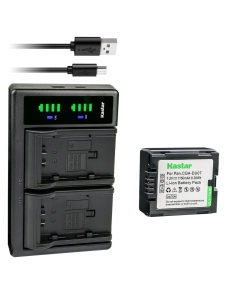 Kastar 1-Pack Battery and LTD2 USB Charger Compatible with Panasonic CGA-DU06, CGR-DU06, CGA-DU07, CGR-DU07, CGA-DU12, CGR-DU12, CGA-DU14, CGR-DU14, CGA-DU21, CGR-DU21 Battery