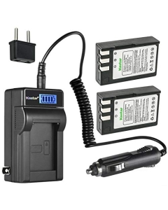 Kastar 2-Pack EN-EL9 Battery and LCD AC Charger Compatible with Nikon D40 SLR Digital Camera, D40X SLR Digital Camera, D60 SLR Digital Camera, D3000 SLR Digital Camera, D5000 SLR Digital Camera