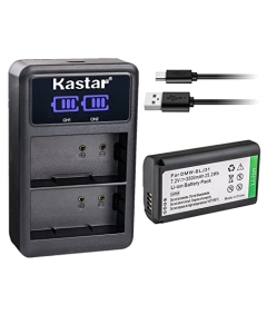Kastar 1-Pack Battery and LED2 USB Charger Compatible with Panasonic DMW-BLJ31, DMW-BLJ31e Battery, Panasonic LUMIX S1, LUMIX S1R, LUMIX S1H, DMW-BGS1R, LUMIX S Series Full-Frame Mirrorless Cameras
