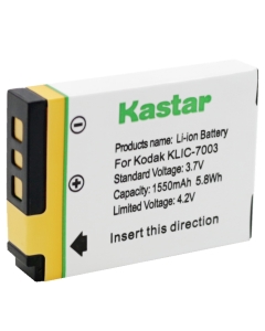 Kastar KLIC-7003 K7003 Compatible Li-Ion Battery for Kodak EasyShare M380, EasyShare M381, EasyShare M420, EasyShare V803, EasyShare V1003, EasyShare Z950