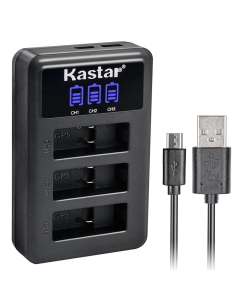 Kastar LCD USB Charger for GoPro HERO6, Hero 6 Black, Gopro6 and GoPro AHDBT-601, AHBBP-601 Sport Camera