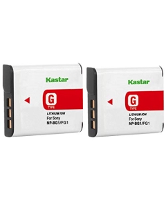 Kastar Battery (2-Pack) for NP-BG1, NP-FG1, BC-CSG and Cyber-Shot DSC-H50, Cyber-Shot DSC-H10, Cyber-Shot DSC-W120, Cyber-Shot DSC-W170, Cyber-Shot DSC-W300 Digital Cameras