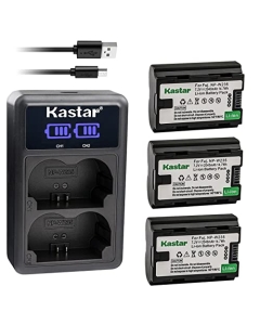 Kastar 3-Pack NP-W235 Battery and LED2 USB Charger Compatible with Fujifilm NP-W235 NPW235, Fuji NP-W235 Rechargeable Lithium-Ion Battery, Fujifilm BC-W235 BCW235 Battery Charger