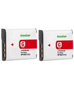 Kastar Battery (2-Pack) for Sony NP-BG1, NP-FG1, NP-FG1, BC-CSG, BC-CSGE work with Sony Cyber-shot DSC-H3 DSC-H7 DSC-H9 DSC-H10 DSC-H20 DSC-H50 DSC-H55 DSC-H70 DSC-H90 DSC-HX5V DSC-HX7V DSC-HX9V DSC-HX10V DSC-HX20V DSC-HX30V DSC-N1 DSC-N2 DSC-T20 DSC-T100