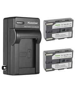 Kastar 2-Pack SB-L110 Battery and AC Wall Charger Replacement for Samsung VP-D6050i, VP-D63, VP-D65, VP-D69, VP-D70, VP-D73 VP-D73i, VP-D75 VP-D75i, VP-D76, VP-D77 VP-D77i, VP-D7L, VP-D80, SBL110
