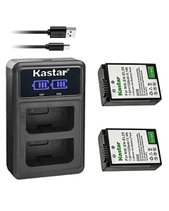 Kastar 2 Pack Battery and LCD Dual USB Charger Compatible with Nikon EN-EL25 ENEL25 EN-EL25a 4241 Battery, Nikon MH-32 Charger and Nikon Z Series, Nikon Z50 Z 50, Nikon Z FC Mirrorless Digital Camera