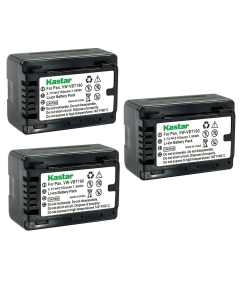 Kastar 3-Pack Battery VW-VBT190 Replacement for Panasonic HC-V250, HC-V250K, HC-V270, HC-V270GK, HC-V360M, HC-V360MS, HC-V380, HC-V380K, HC-V380GK, HC-V480M, HC-V480MS, HC-V510, HC-V520 Camera