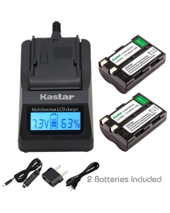 Kastar Ultra Fast Charger(3X Faster) Kit and Battery (2-Pack) for Nik EN-EL3a, EN-EL3, MH-18, MH-18a Work with Nik D50, D70, D70s, D100 Cameras