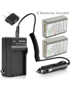 Kastar Battery (X2) & Travel Charger Kit for Olympus BLN-1, BCN-1, BLN1 and Olympus OM-D E-M1, OM-D E-M5, Pen E-P5 Digital Camera