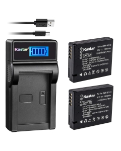 Kastar Battery (X2) & Slim LCD Charger Replacement for Panasonic DMW-BCJ13E BCJ13PP Leica BP-DC10 BP-DC10-E BP-DC10-U & Lumix DMC-LX5 DMC-LX55 DMC-LX5K DMC-LX5W DMC-LX7 and Leica D-Lux 5, D-Lux 6