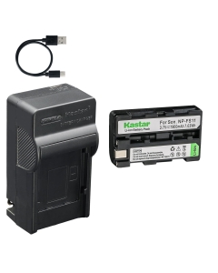 Kastar 1-Pack Battery and AC & USB-C Charger, Compatible with Sony NP-FS11 NP-FS10 NP-FS12 NP-F10 FS21 FS31, for DCR-PC1 PC2 PC3 PC4 PC5 TRV1VE DSC-F505 P1 P30 Cameras