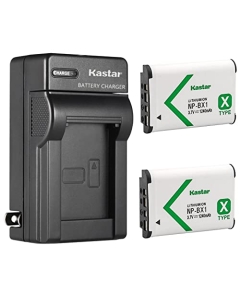 Kastar 2-Pack NP-BX1 Battery and AC Wall Charger Replacement for Sony ZV-1 Vlogging Camera, ZV-1F Vlogging Camera, Sony ZV-1 II Digital Camera, Hasselblad Stellar Special Edition Digital Camera