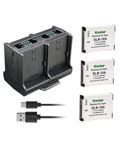 Kastar 3-Pack Battery and Quadruple Charger Compatible with Zoom BT-02 247-9036 Battery, Zoom LBC-1 Charger, Zoom Q4 Handy Video Recorder, Zoom Q4n Handy Video Recorder