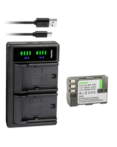 Kastar 1-Pack Battery and LTD2 USB Charger Replacement for Fujifilm NP-150 NP150 FNP150 Battery, Fujifilm BC-150 BC150 Charger, Fujifilm FinePix is Pro, FinePix S5 Pro, FinePix S5 Pro, FinePix is Pro
