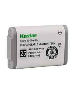 Kastar 1-Pack HHR-P103 Battery Replacement for Panasonic KXTGA230S KX-TGA230W KXTGA230W KX-TGA2352 KXTGA2352 KX-TGA271 KXTGA271 KX-TGA271A KXTGA271A KX-TGA271B KXTGA271B KX-TGA271V KXTGA271V STB103