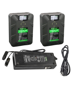 Kastar 2-Pack Battery and Dual D-Tap Charger Compatible with RED Ranger w/Gemini 5K S35, RED Ranger w/Helium 8K S35 Sensor, RED Ranger MONSTRO 8K VV, RED Digital Cinema V-Raptor ST 8K VV DSMC3