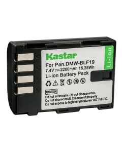 Kastar 1-Pack DMW-BLF19 Battery 7.4V 2200mAh Replacement for Panasonic Lumix DC-GH5, Lumix DC-GH5S, Lumix DC-G9, Lumix DMC-GH3, Lumix DMC-GH3A, Lumix DMC-GH3AGK, Lumix DMC-GH3GK Camera