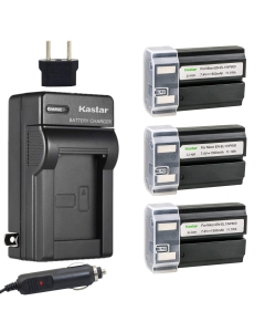Kastar EN-EL1 Battery (3-Pack) and Charger Kit for Nik ENEL1, Minota NP-800 and Nik Cooipix 4300 4500 4800 5400 5700 775 8700 880 885 995 Coolpix E880 and Konica Minota DG-5W Dimage A200 Cameras