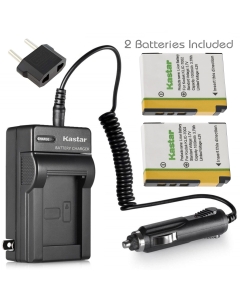 Kastar KLIC-7002 Battery (2-Pack) + Charger for Kodak EasyShare V530, EasyShare V530 Zoom, EasyShare V603, EasyShare V603 Zoom Cameras
