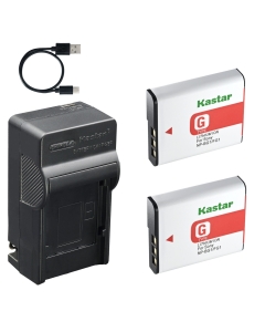 Kastar 2-Pack Battery and AC & USB-C Charger Compatible with Sony NP-BG1 NP-FG1 G Type Batteries and BC-CSG Charger for DSC-H / DSC-T / DSC-W / DSC-HX Series Digital Cameras